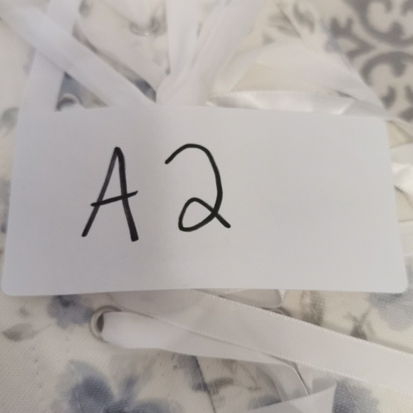 Floral Lace-Up Corset Top - White and blue - Picture 8 of 8